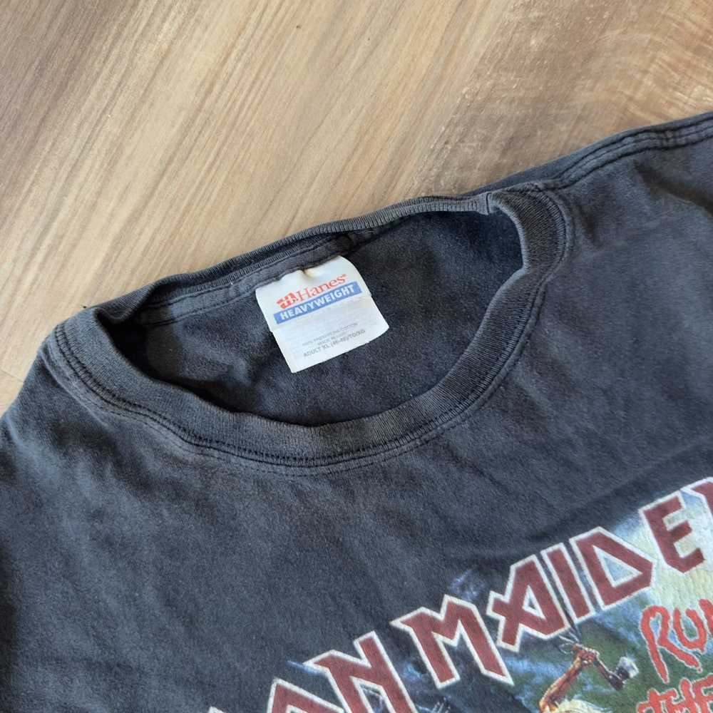 Band Tees × Vintage Vintage Iron Maiden RUN FOR Y… - image 9