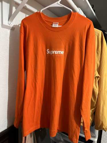 Supreme orange on orange supreme box logo long sle