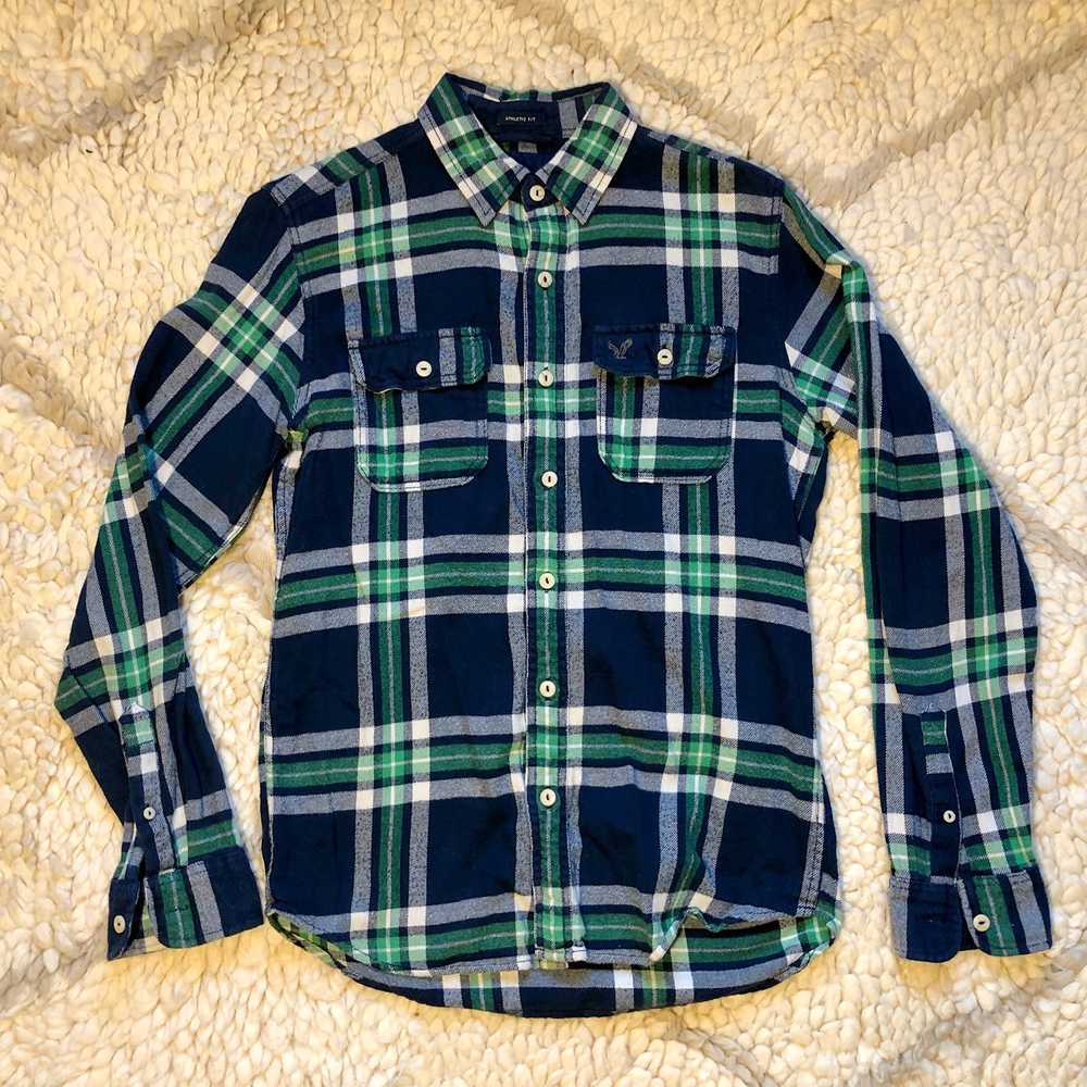American Eagle Outfitters Fitted Plaid Flannel - image 1