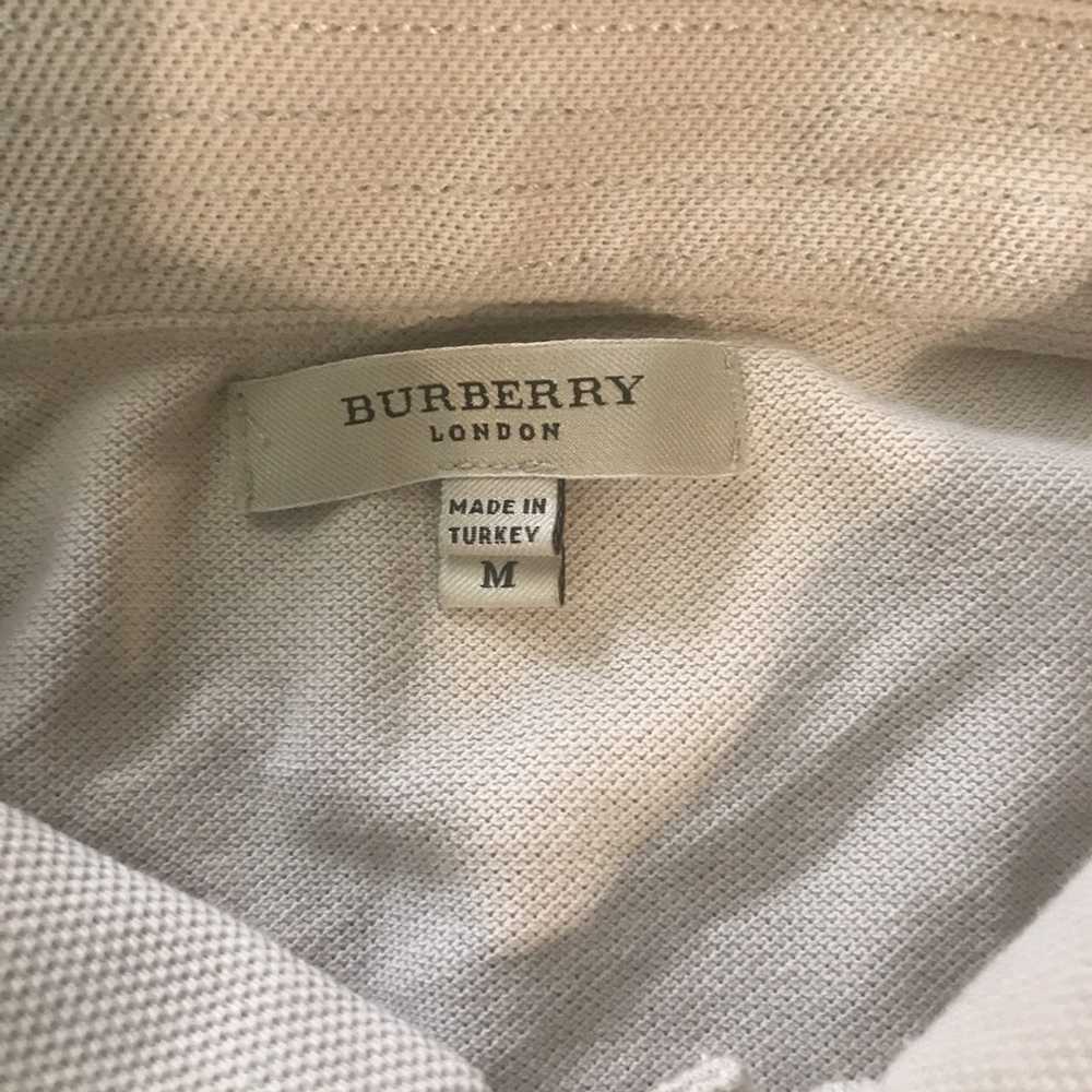 Burberry × Vintage Burberry Beige Polo Shirt - image 2