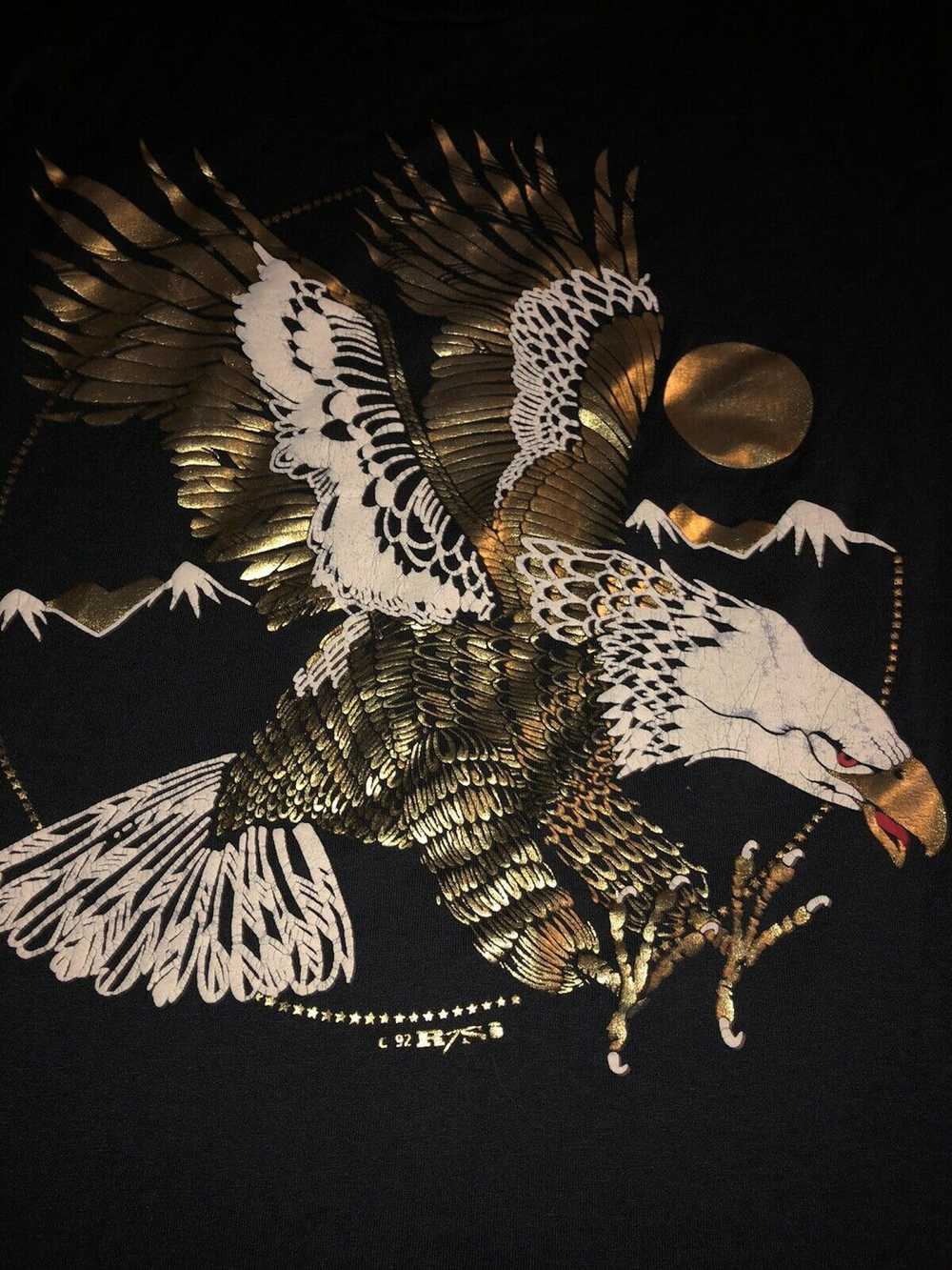 Animal Tee × Vintage Vintage 1992 90s Flying Eagl… - image 2