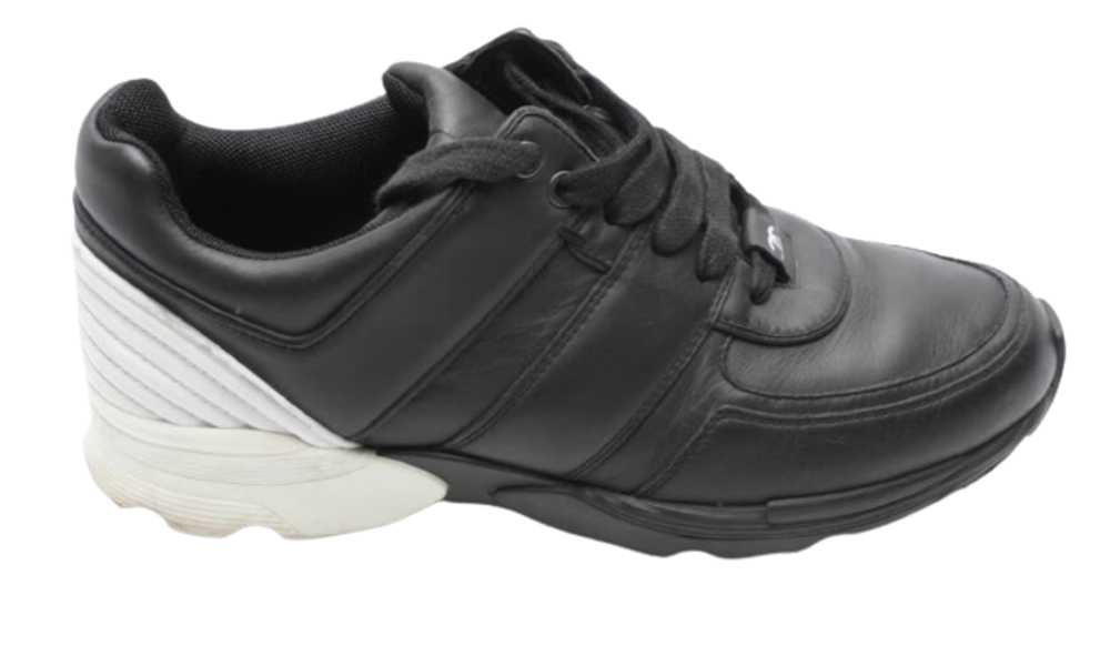 Chanel Chanel Black and White Leather Sneakers - image 1