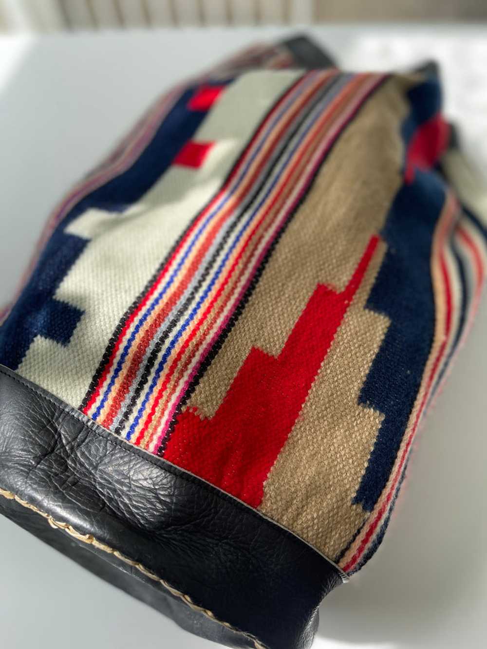 Vintage handmade Ecuador back pack bag - image 2