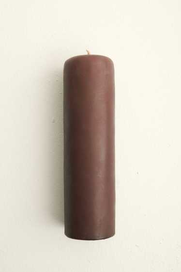 Brown Beeswax Pillar Candle