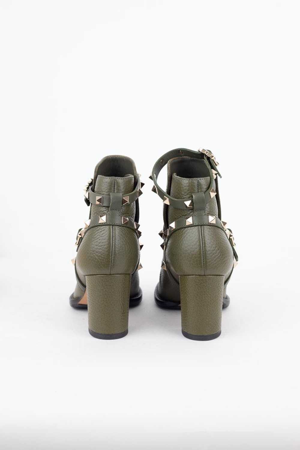 Circular Clothing Boots en cuir Valentino kaki. M… - image 2