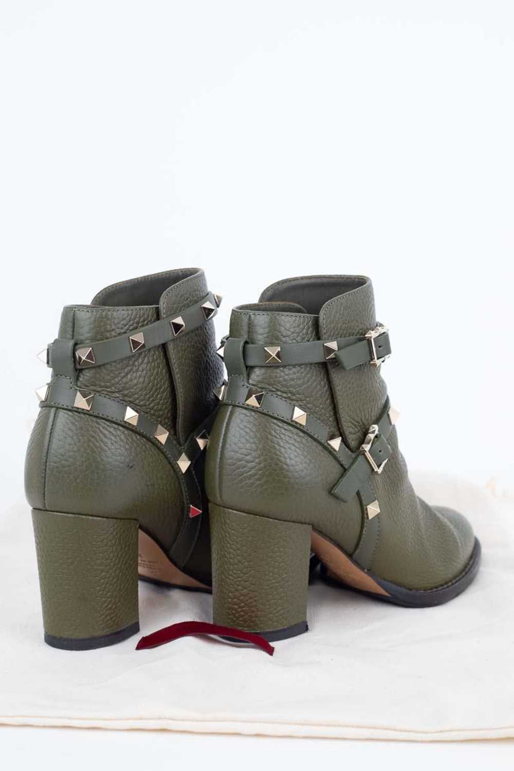 Circular Clothing Boots en cuir Valentino kaki. M… - image 4