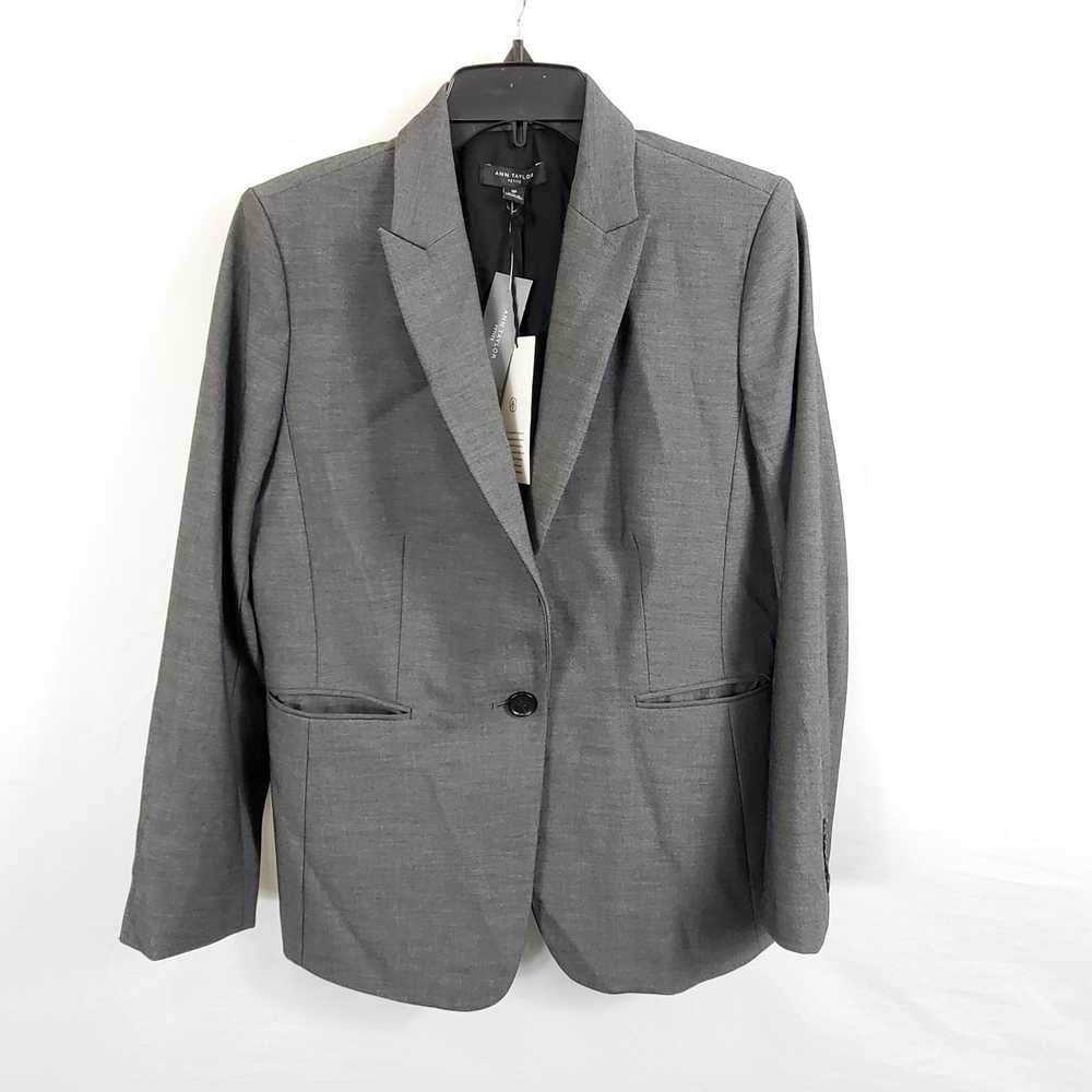 Ann Taylor Women Gray Suit Jacket Sz 10P NWT - image 1