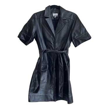 Ganni Leather mini dress