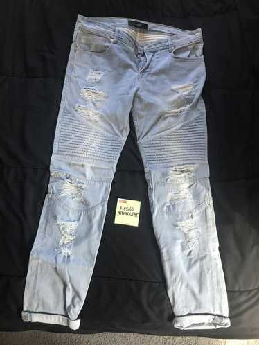 Stampd Distressed Moto Denim