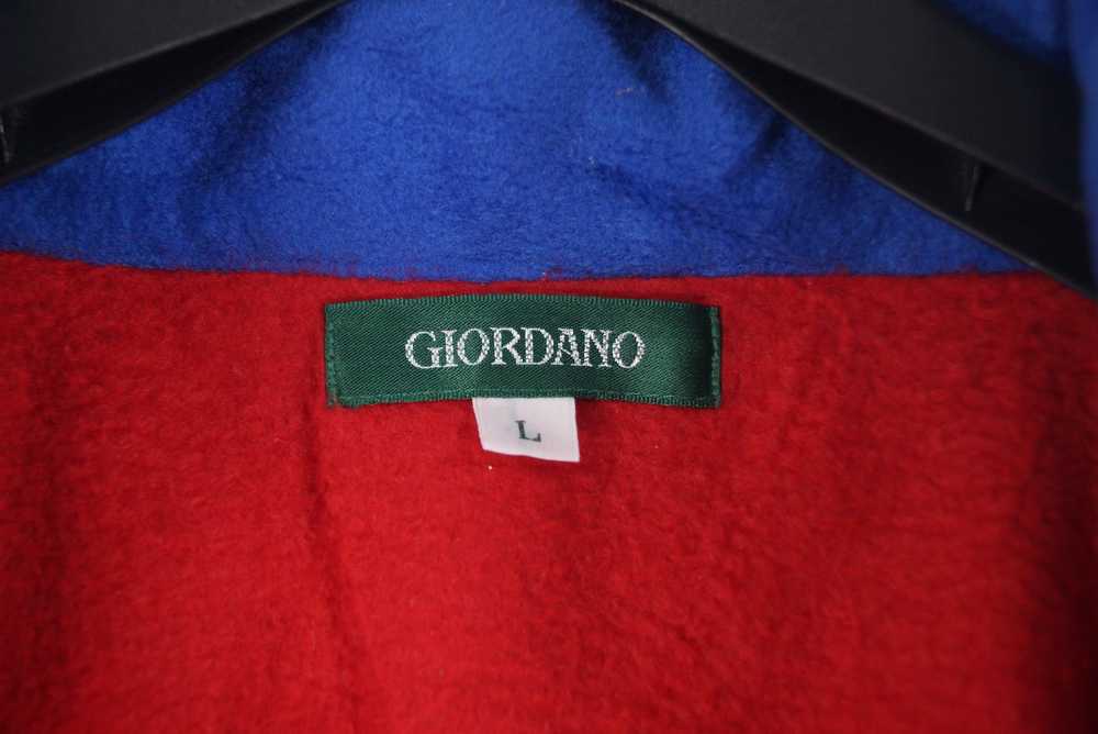 Giordano × Vintage Giordano Fleece Hoodie Half Zi… - image 5