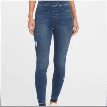 SPANX Distressed Ankle Skinny Jean In Medium Wash Women’s XS