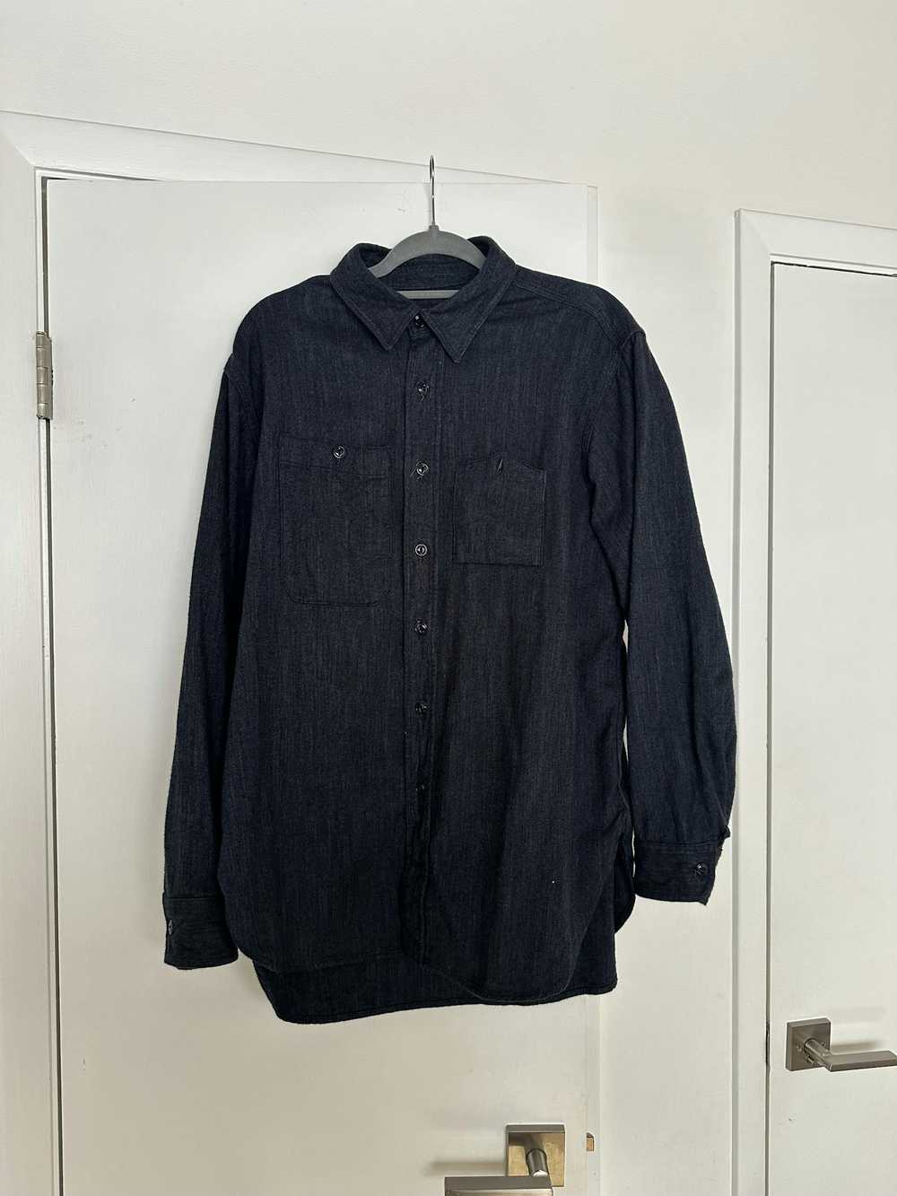 Engineered Garments Work Shirt Cotton Denim Flann… - image 1