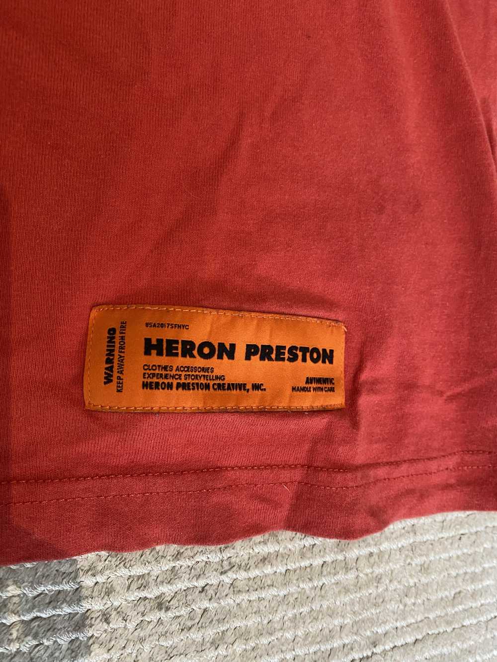 Heron Preston Heron Preston solid red t-shirt - image 4