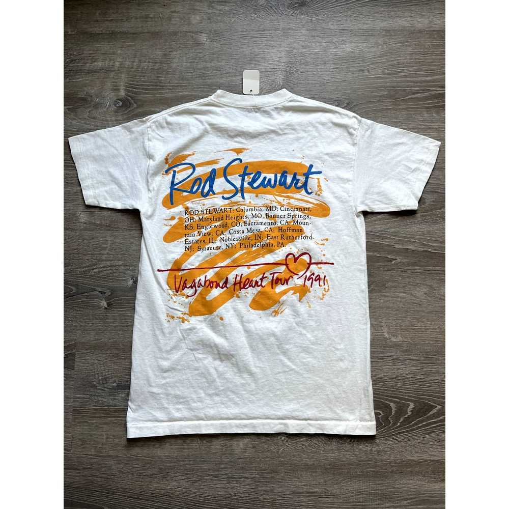 Gildan Rod Stewart 1991 Vagabond Heart Tour Vintage T… - Gem