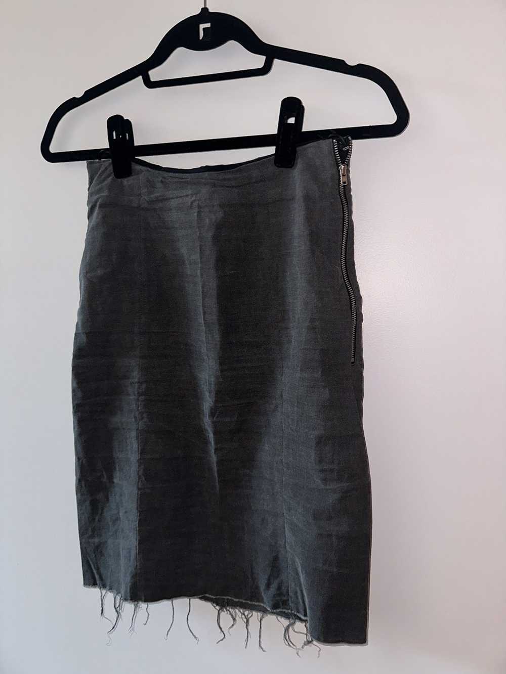 Acne Studios Acne Studios - Grey zip up mini skirt - image 1