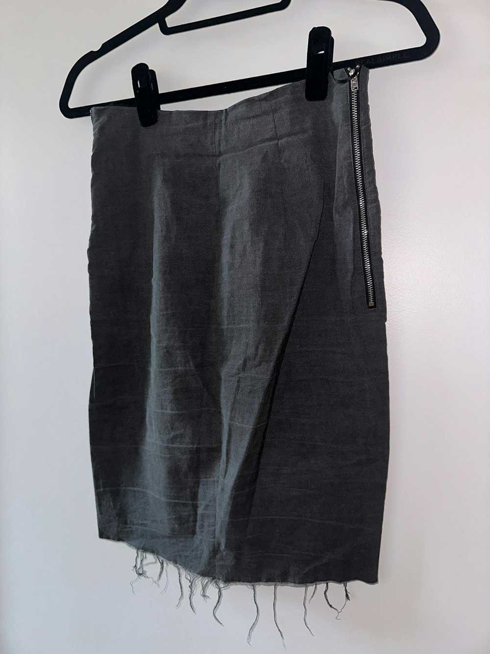 Acne Studios Acne Studios - Grey zip up mini skirt - image 2