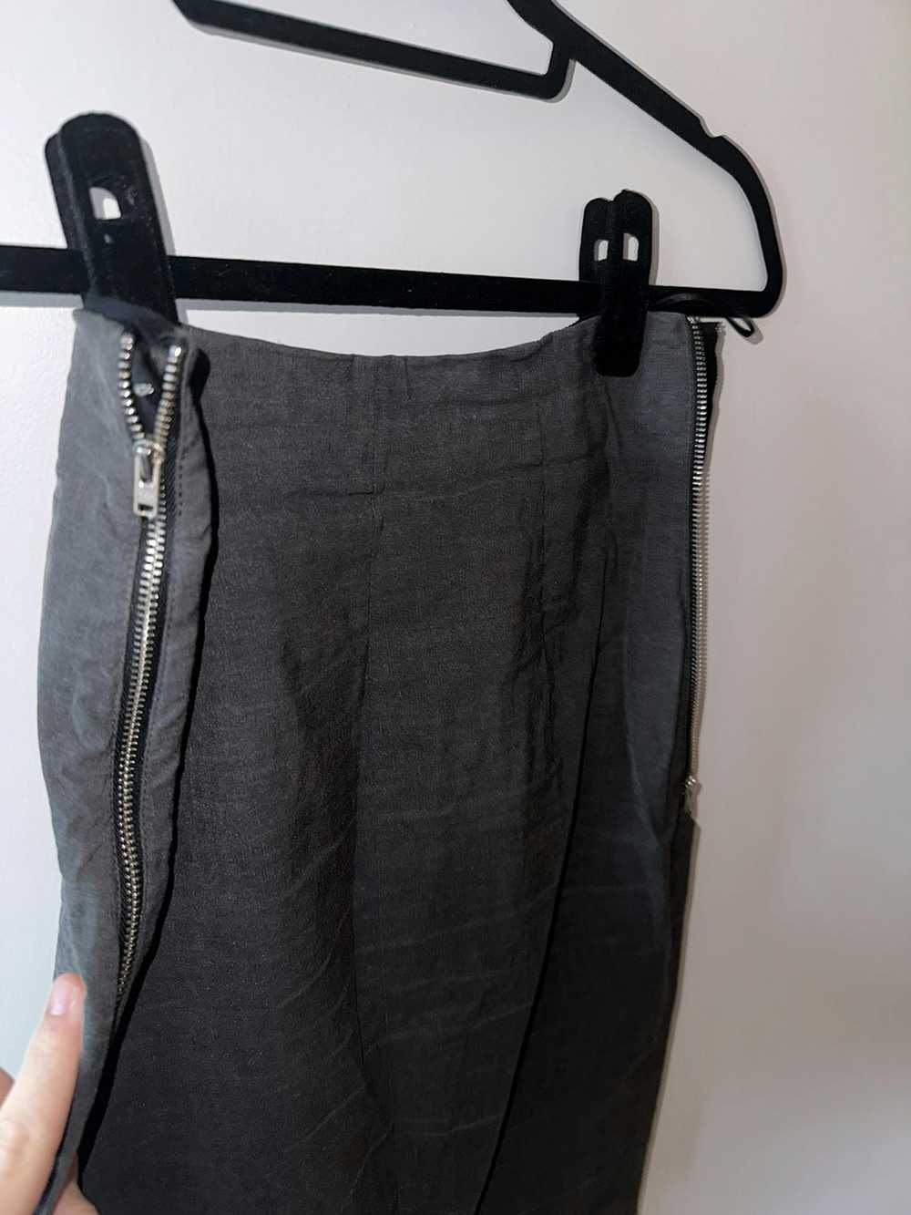 Acne Studios Acne Studios - Grey zip up mini skirt - image 3