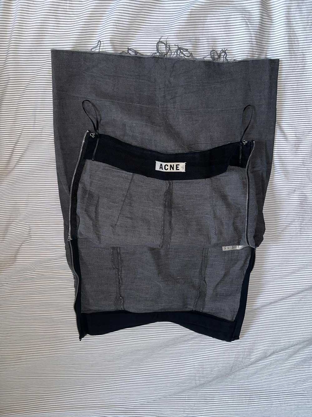 Acne Studios Acne Studios - Grey zip up mini skirt - image 4