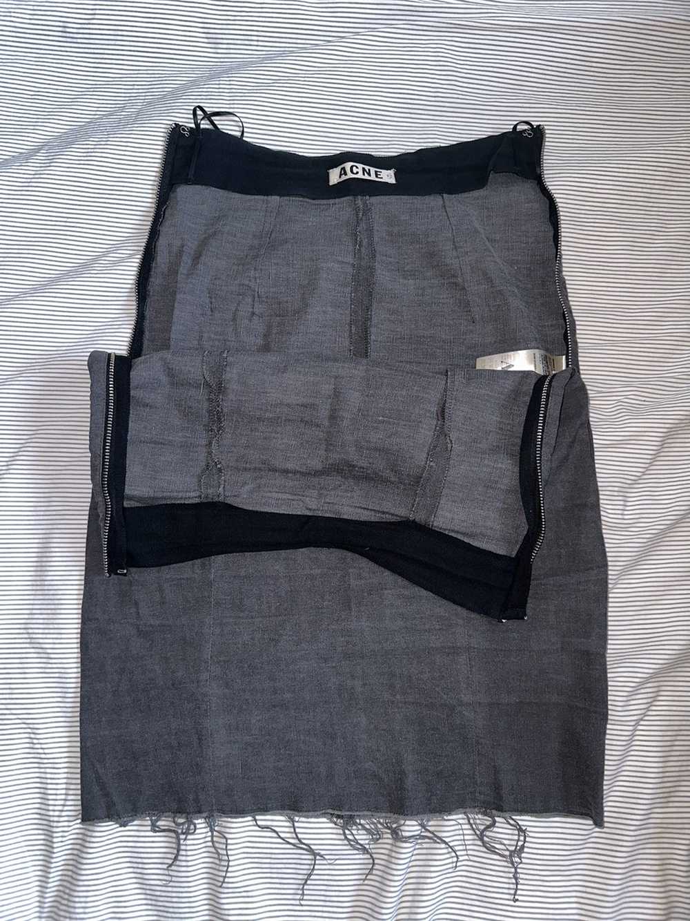 Acne Studios Acne Studios - Grey zip up mini skirt - image 5