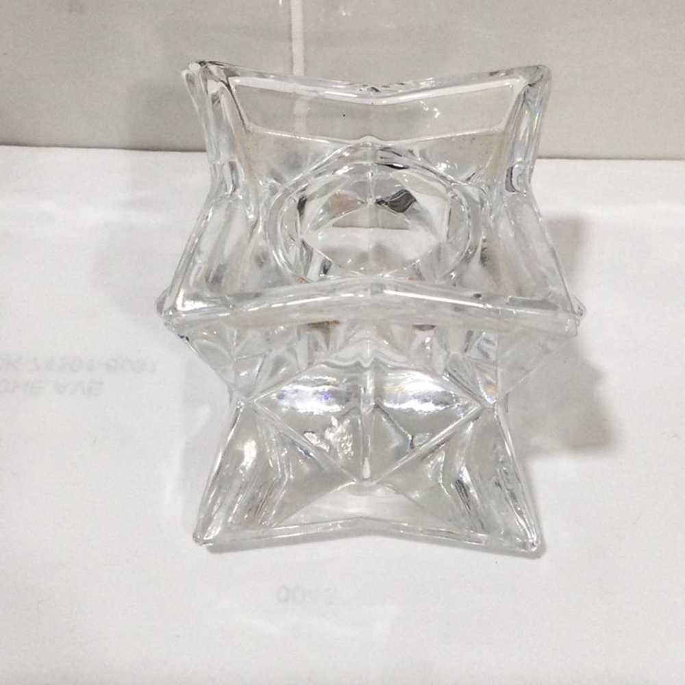 Other Clear Glass Star Shaped Taper Candle Holders - image 4