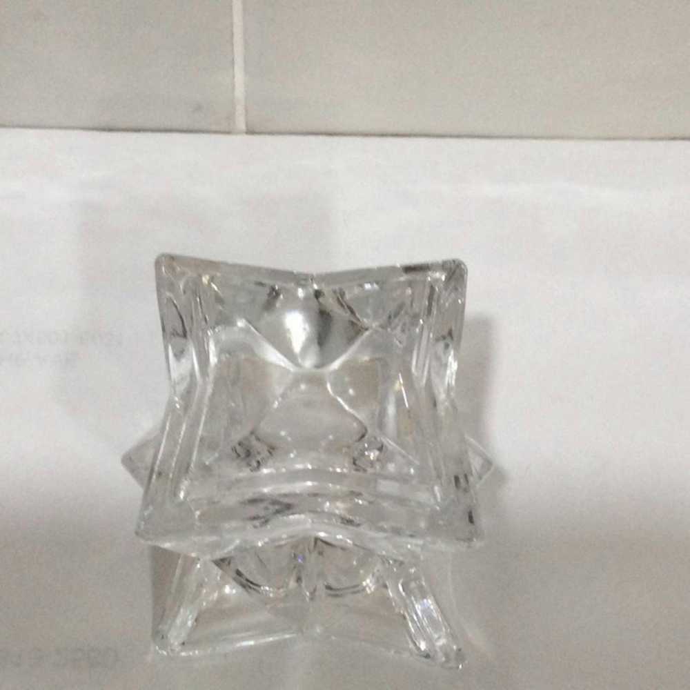 Other Clear Glass Star Shaped Taper Candle Holders - image 6