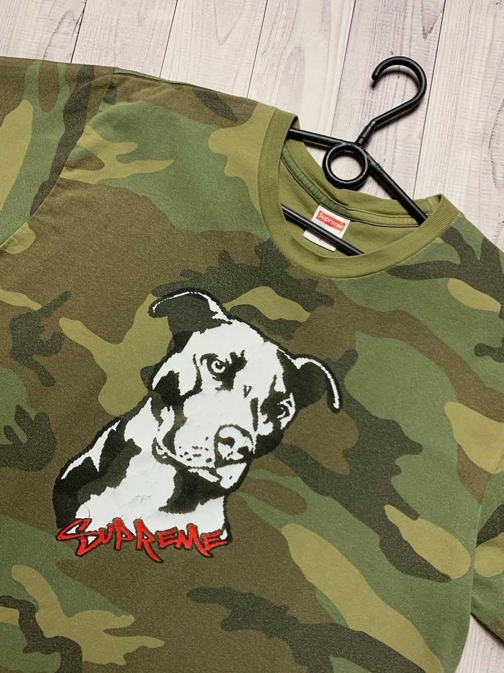 Streetwear × Supreme Supreme Camo tee Dog big log… - image 2