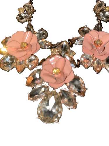 Vintage Old Hollywood Glamour Floral Necklace