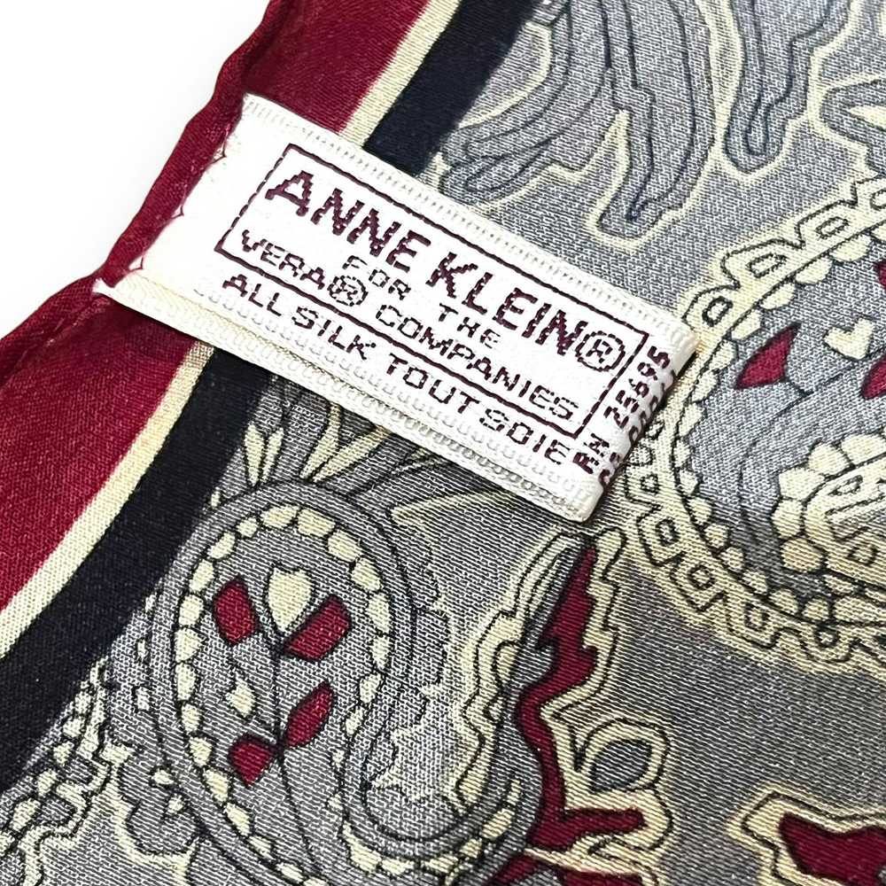 Anne Klein Vintage Anne Klein for Vera Silk Scarf… - image 5