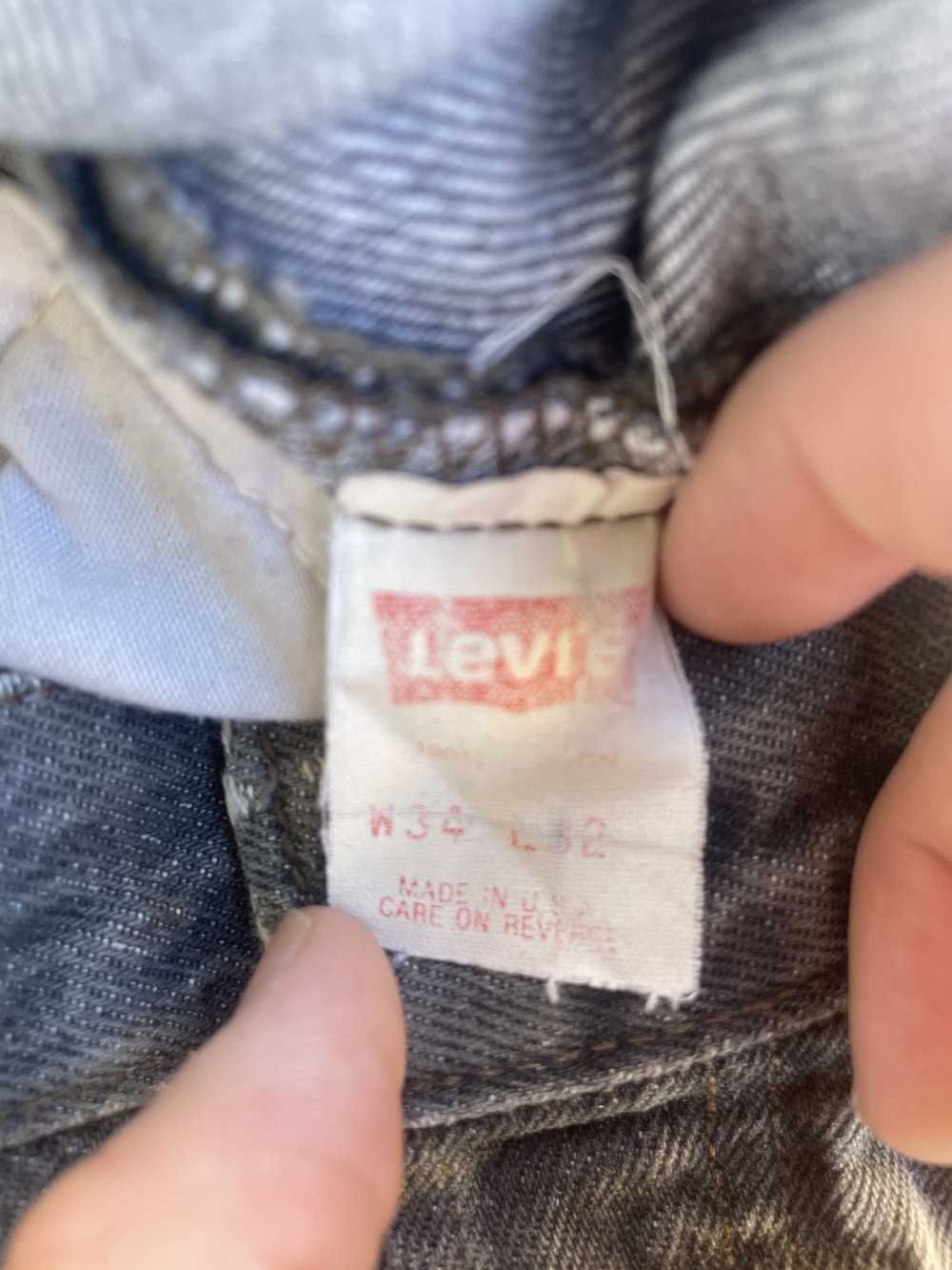 Levi's Vintage Clothing Vintage Grey Repaired Lev… - image 3