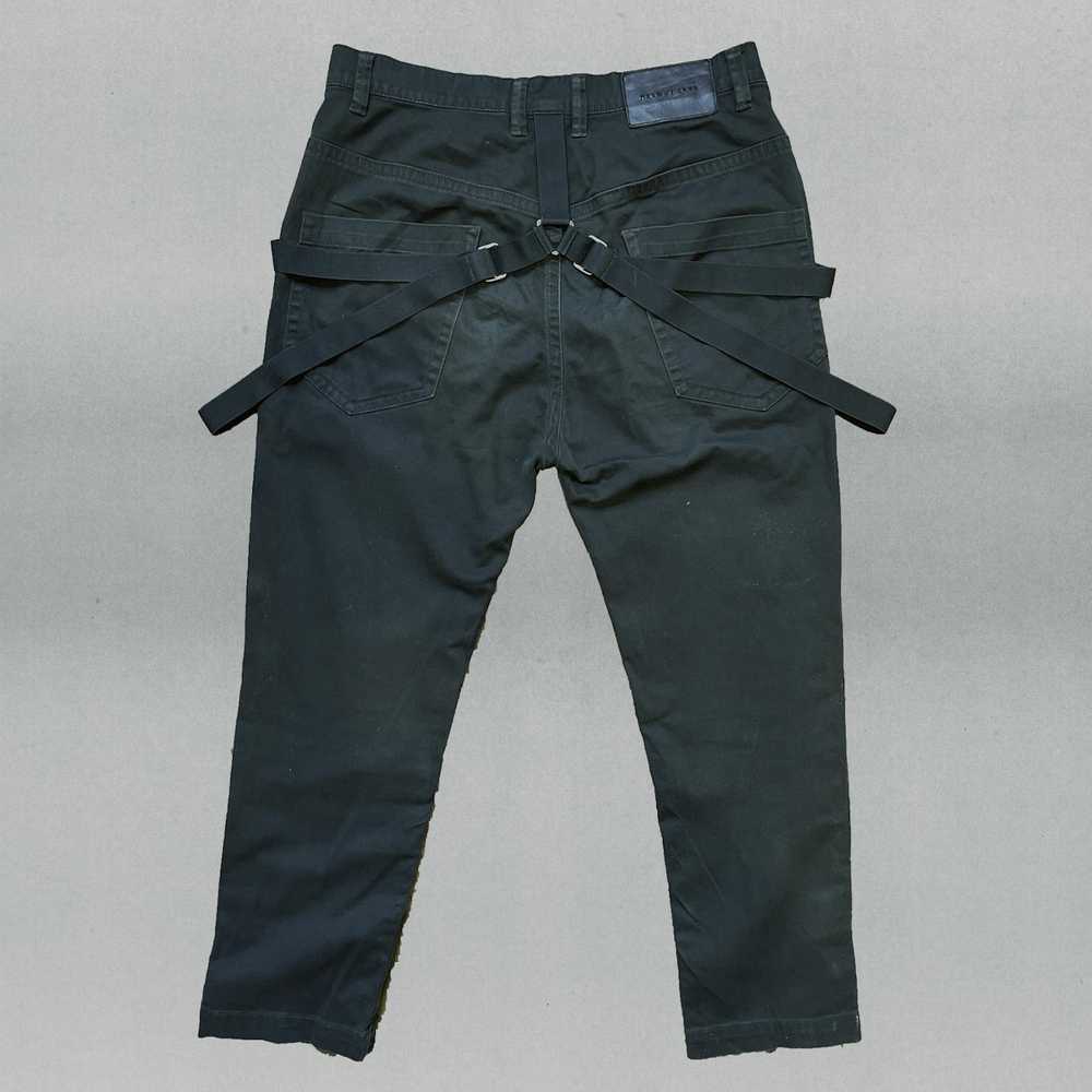 Helmut Lang CROPPED SUSPENDER TROUSERS - image 1