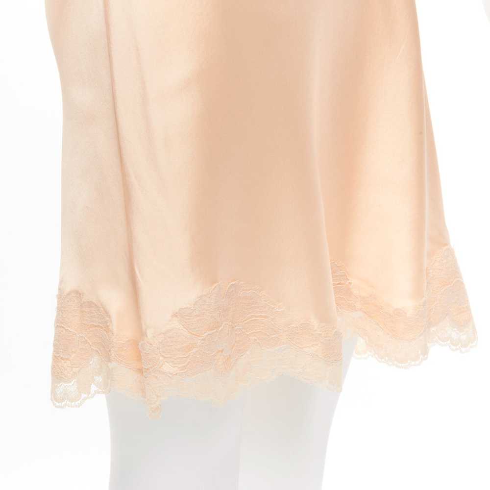 Dolce & Gabbana DOLCE GABBANA 100% silk nude lace… - image 8