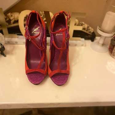 Brian Atwood Brian ATWOOD PURPLE & ORANGE STILETTO