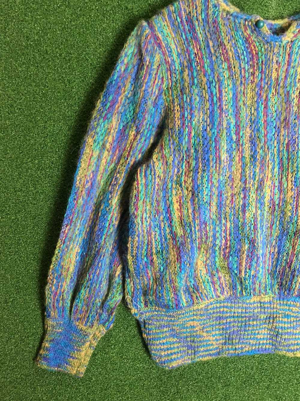 Coloured Cable Knit Sweater × Japanese Brand × Ot… - image 4