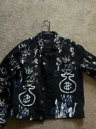 Waimea Black graphic Jean jacket