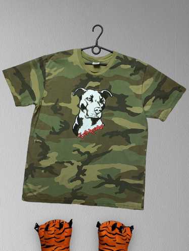 Streetwear × Supreme Supreme Camo tee Dog big logo - image 1