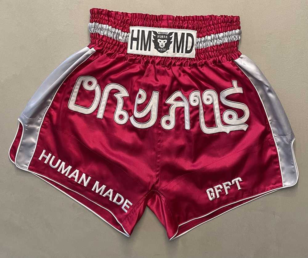 Human Made HUMAN MADE Muay Thai Shorts - RED - si… - image 1