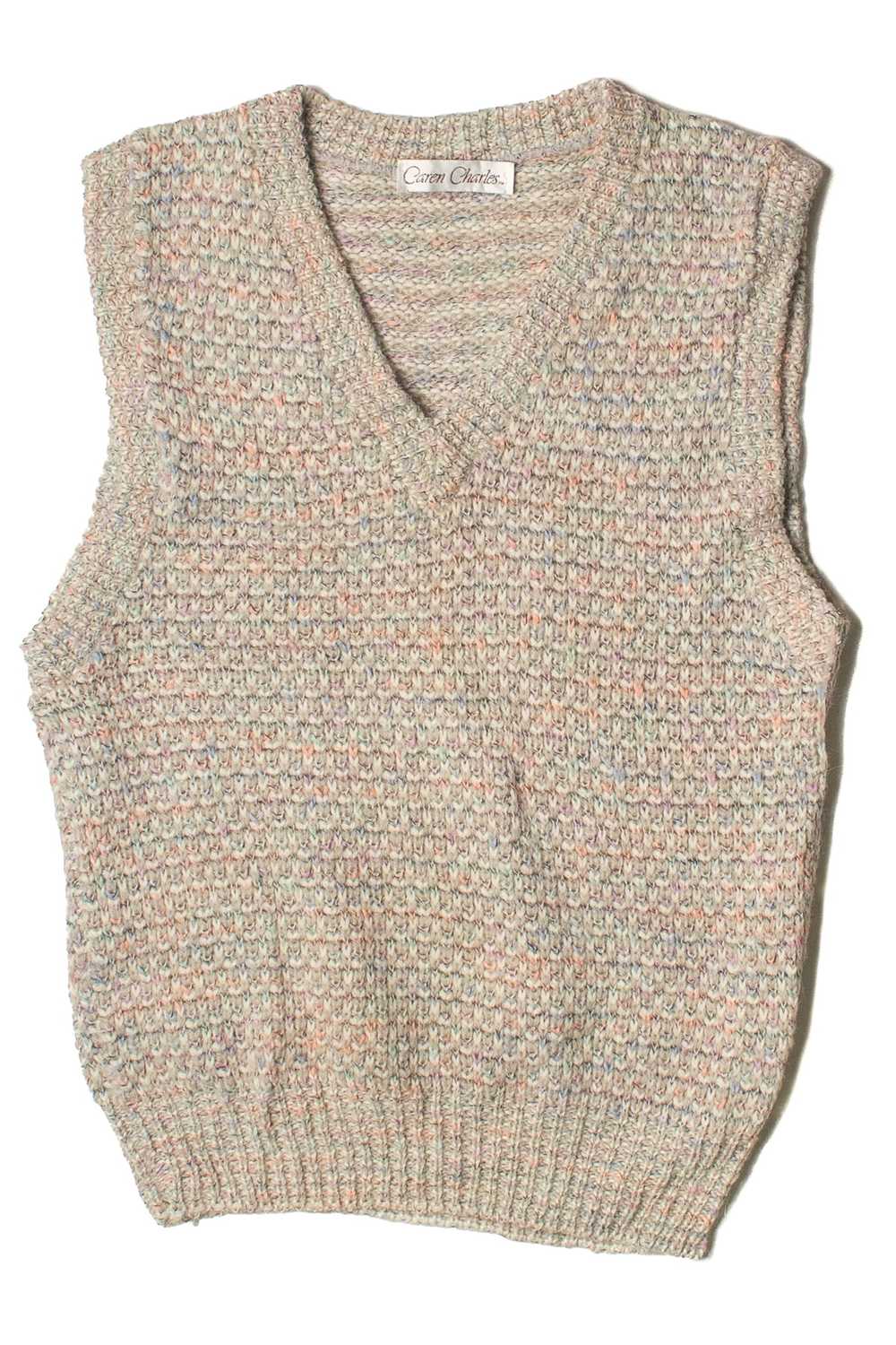 Vintage Caren Charles Knit Sweater Vest - image 1