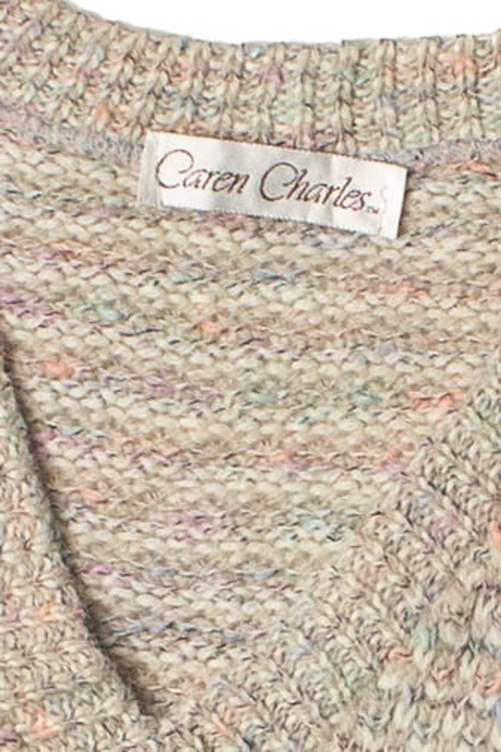 Vintage Caren Charles Knit Sweater Vest - image 2