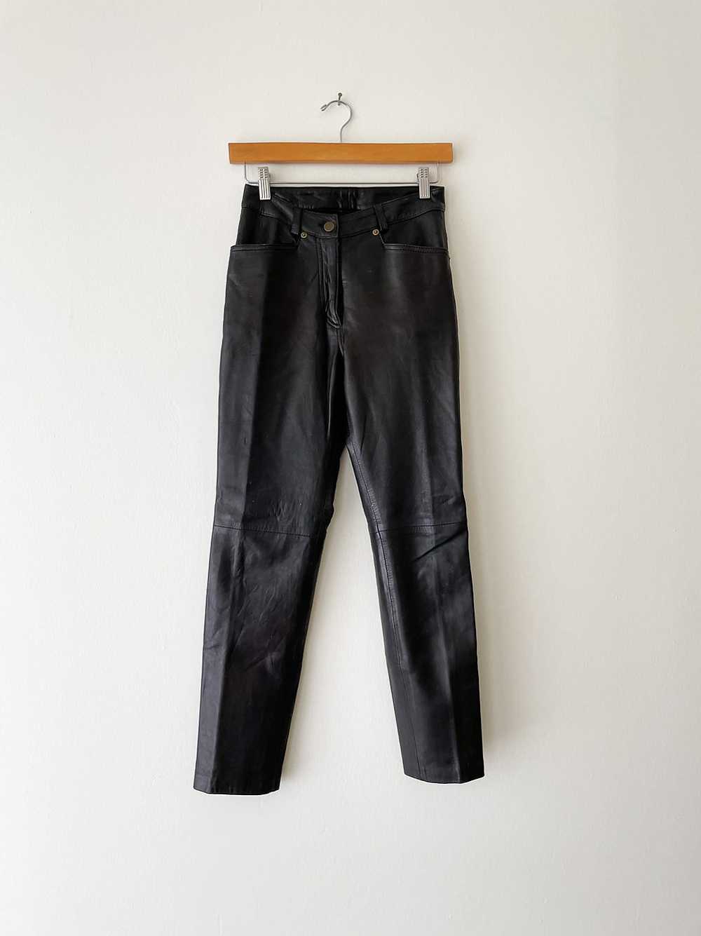 1980's Michael Hoban Leather Pants - image 1