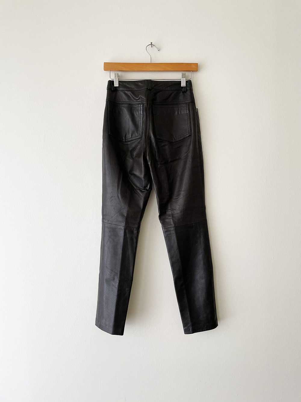1980's Michael Hoban Leather Pants - image 4