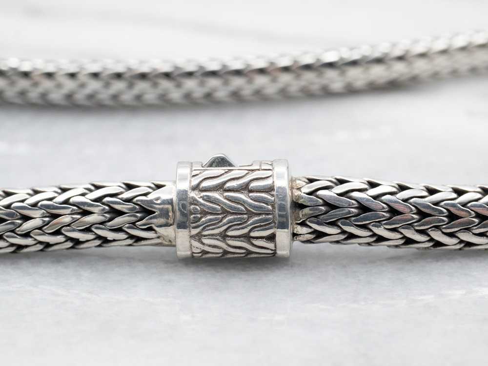 Sterling Silver Woven Collar Necklace - image 2