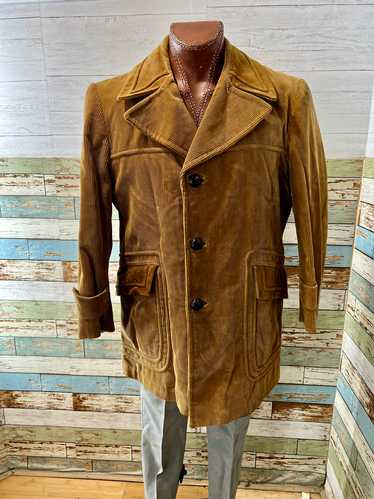 70’s Brown Western Style Corduroy Coat By Cortefie