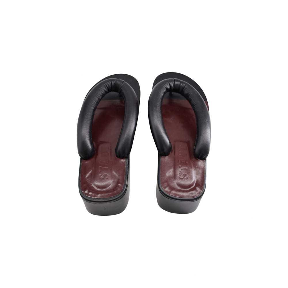 Staud Leather flip flops - image 6