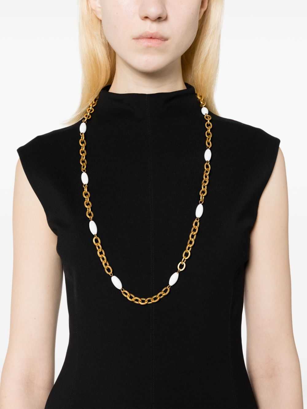 CHANEL Pre-Owned 1995 Gripoix glass-bead chain ne… - image 2