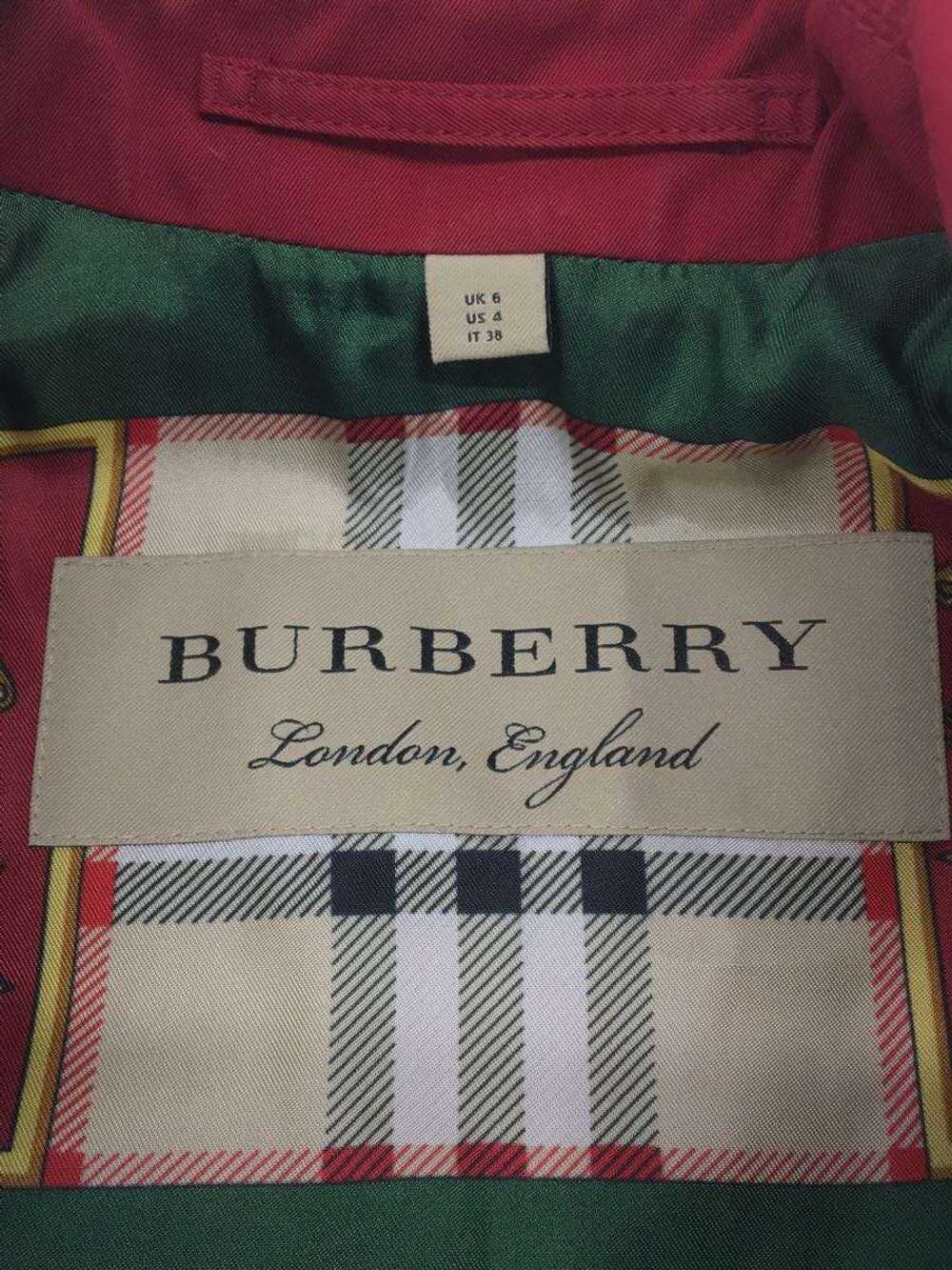 Burberry London Trench Coat/38/Cotton/Red/Bafordo… - image 3