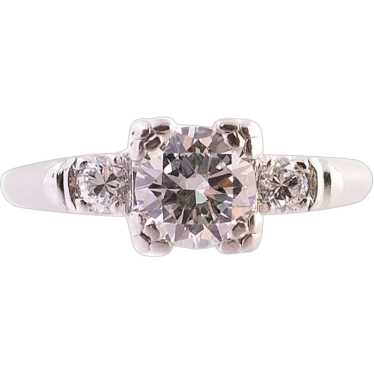 Classic 3 Diamond Platinum Engagement Ring