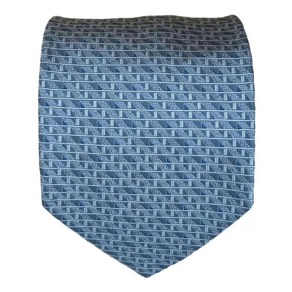 Designer ROCCOBAROCCO Geometric Silk Tie ITALY 60… - image 1