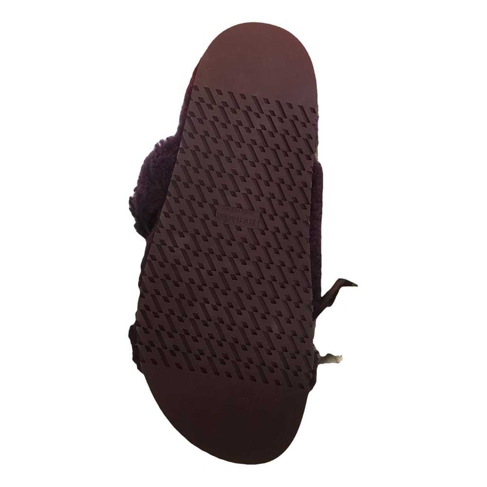 Hermès Chypre shearling sandal - image 2