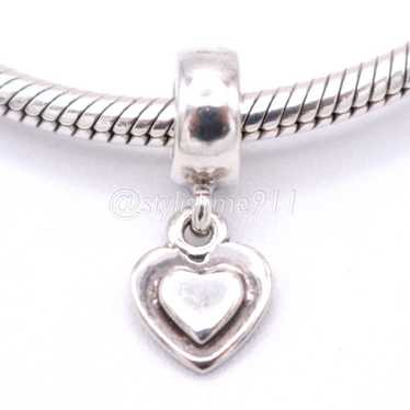 pandora Authentic PANDORA Silver Heart Dangle