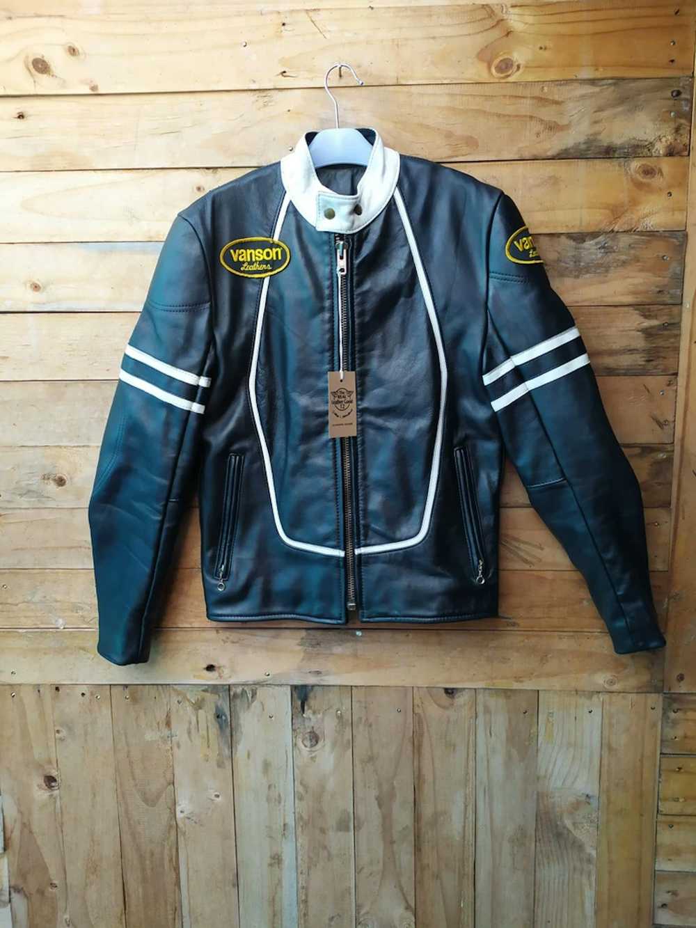 Leather Jacket × Made In Usa × Vanson Leathers VA… - image 1